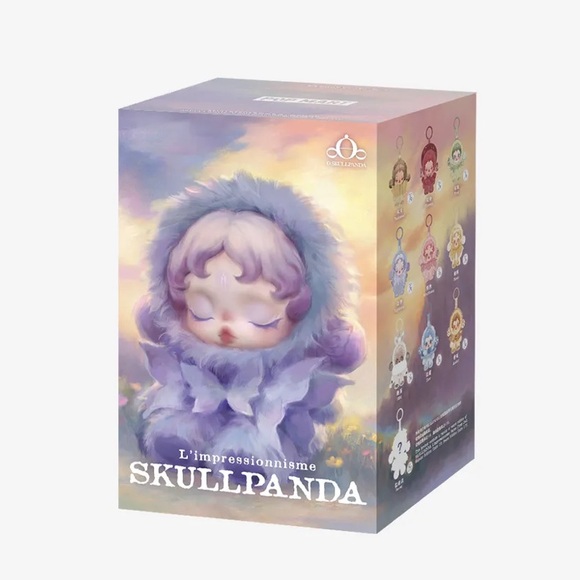 New authentic closed box Skullpanda L'impressionnisme pendant plush bag charm - Picture 3 of 5